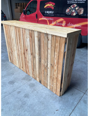 Bar déco bois pliable